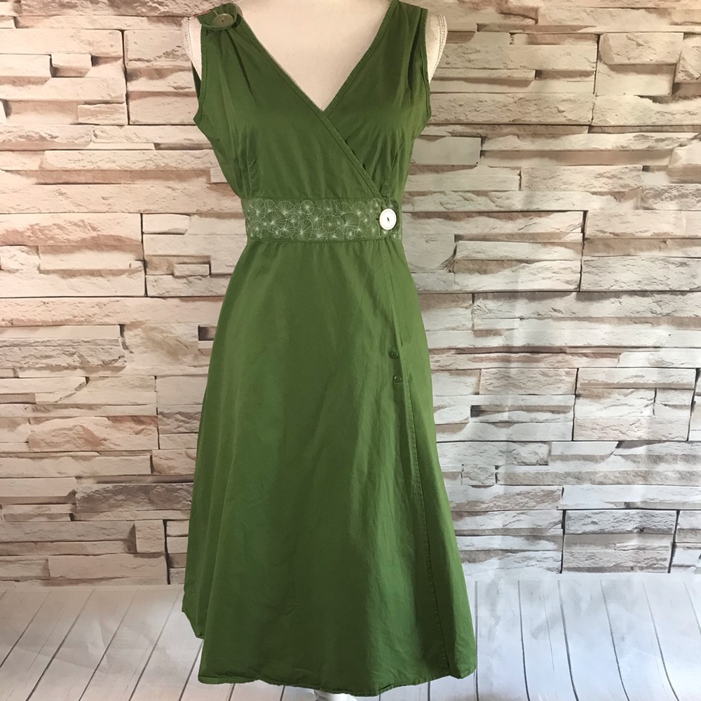 Skunkfunk Green Crossover Dress (M24)